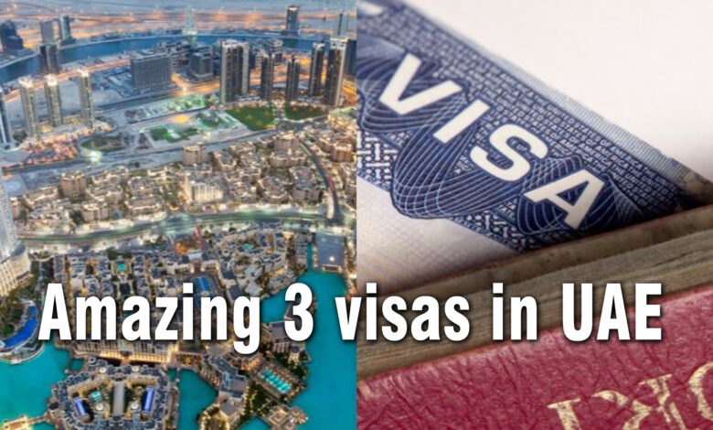 Amazing 3 visas in UAE